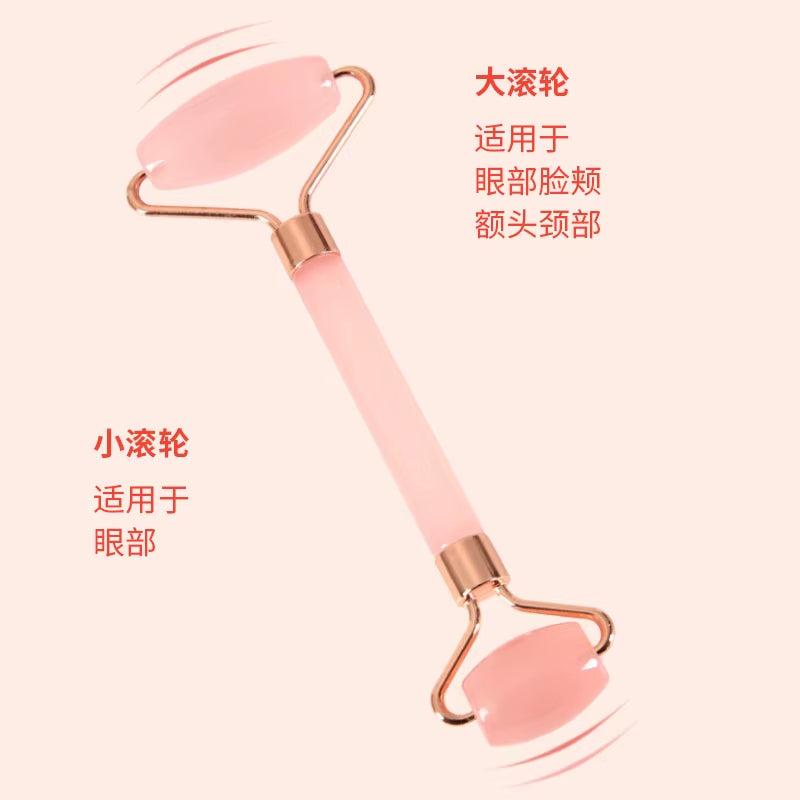 Face and Neck Massage Resin Roller Scratch Double End Massage Rod, Massage and Relax Double Head Massage Roller Set