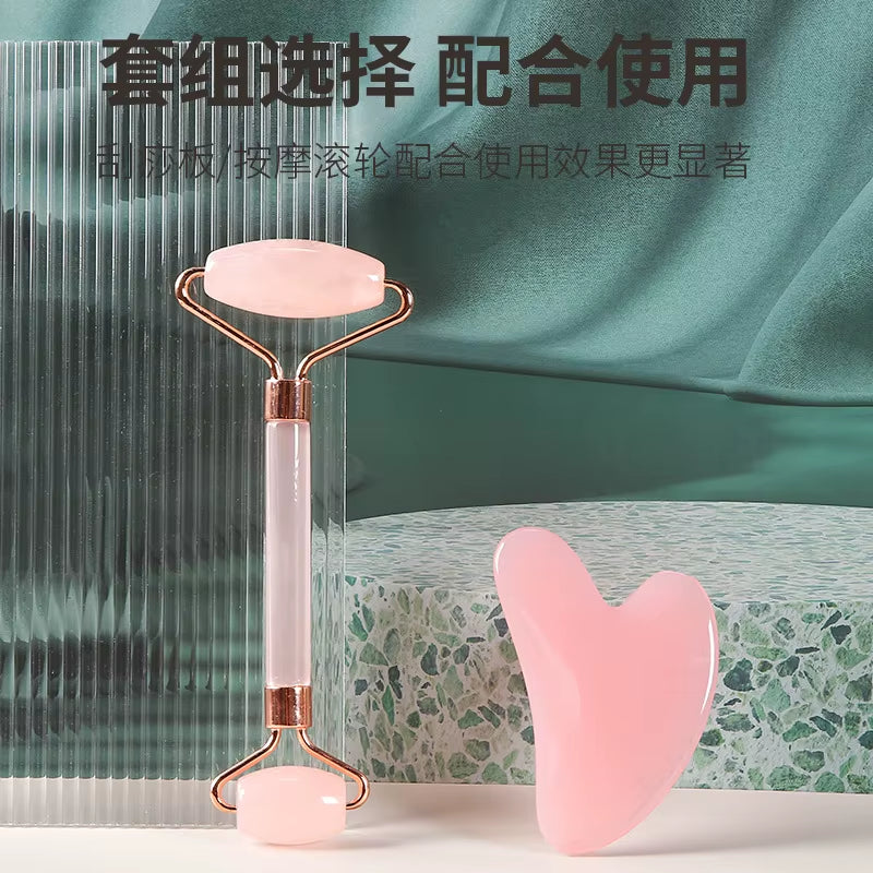 Face and Neck Massage Resin Roller Scratch Double End Massage Rod, Massage and Relax Double Head Massage Roller Set